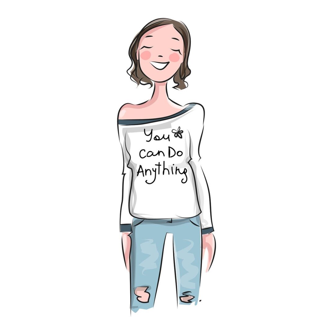 girl, confident, portrait